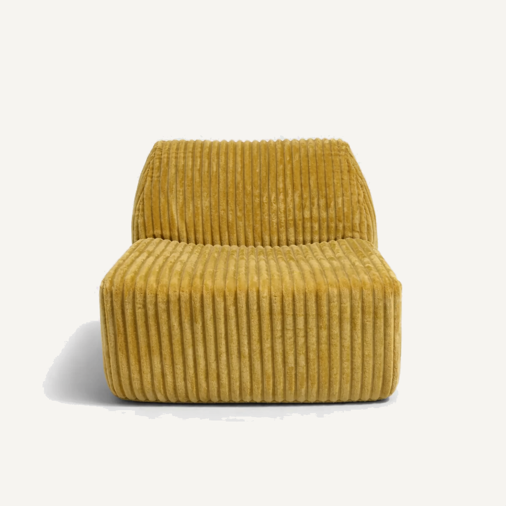 B-007 Corduroy Rib Lounge Chair, front view