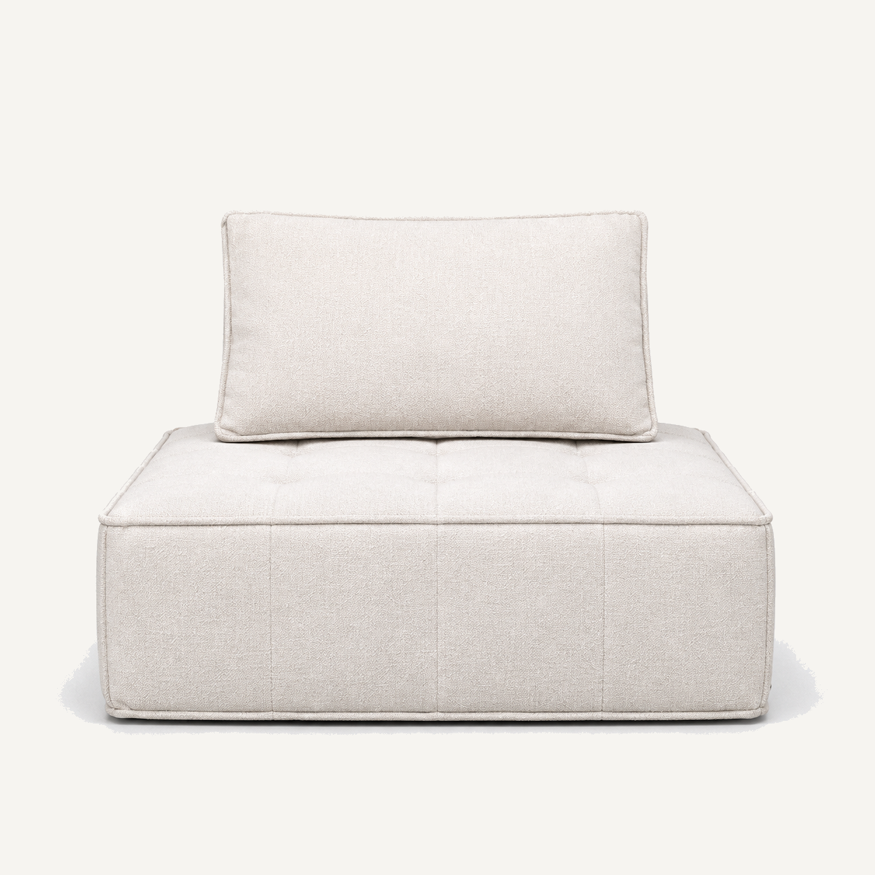 B-008 Square Cushion Lounge Module, front view