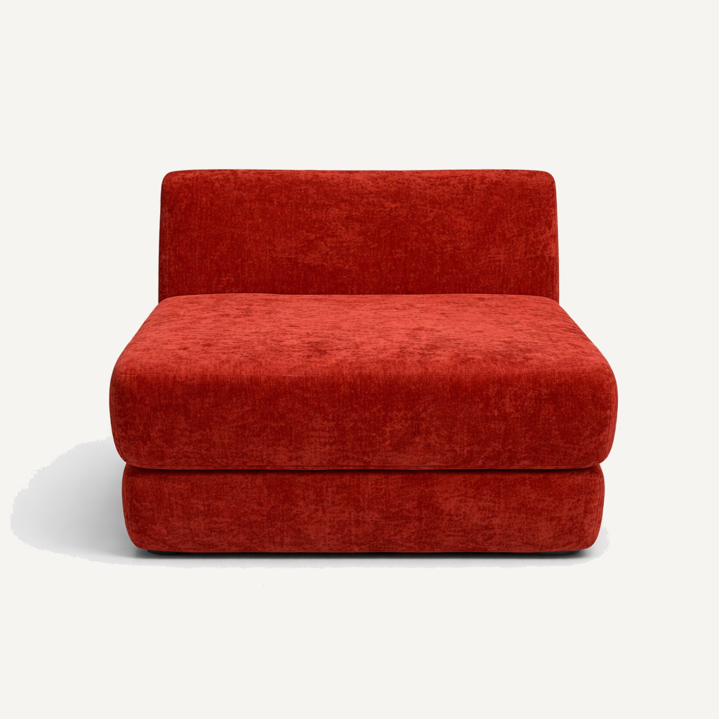 B-014 Tri-Fold Lounge Chair, front view