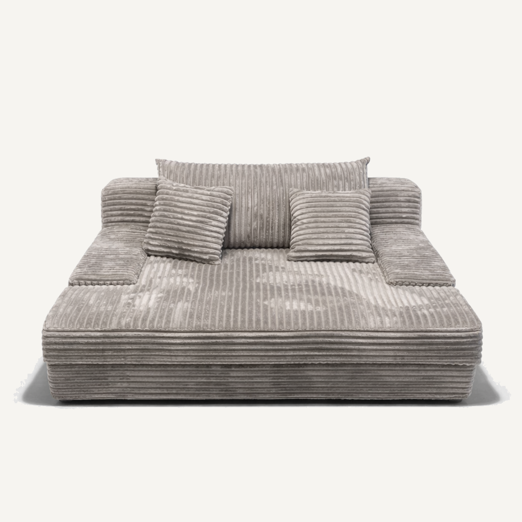 B-201 Ribbed Comfort Modular Sofa, front view