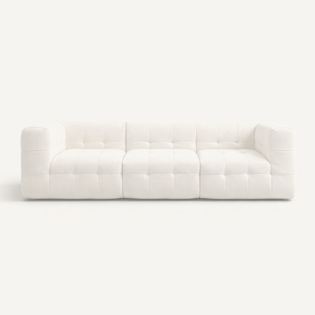 B-307 Quilted Modular Sofa, front view